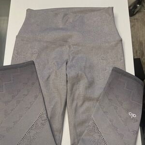 ALO Gray Pattern High-Waisted Leggings size XS